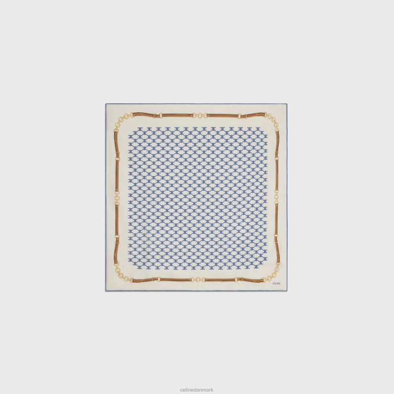 CELINE Kvinder Heritage bandana i silke twill F44FV1217 tilbehør denim