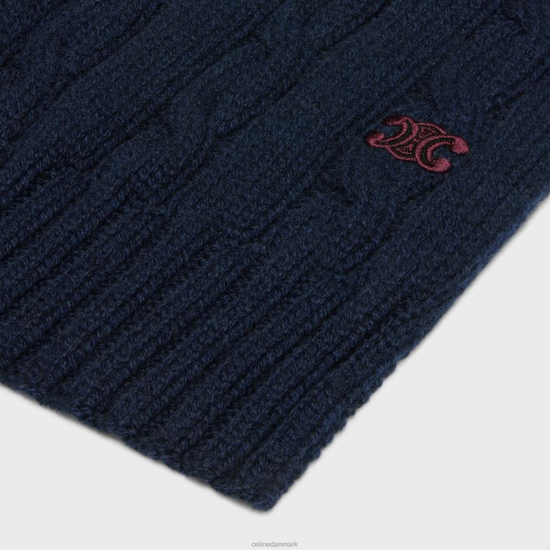 CELINE Kvinder kabelstrikket triomf-tørklæde i kashmir F44FV1180 tilbehør flåde