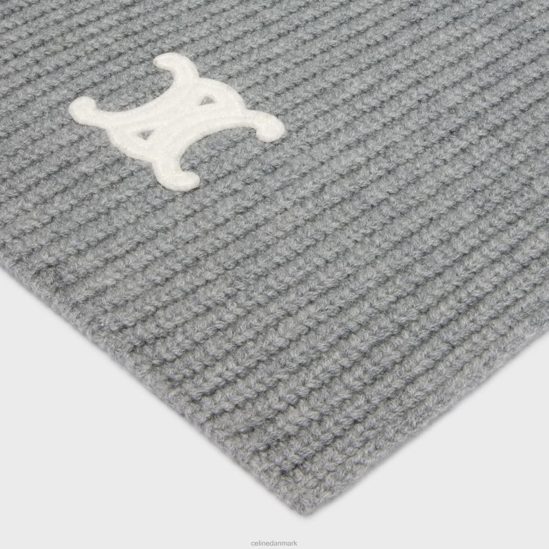 CELINE Kvinder triomf-tørklæde i arv kashmir F44FV1171 tilbehør mellemgrå