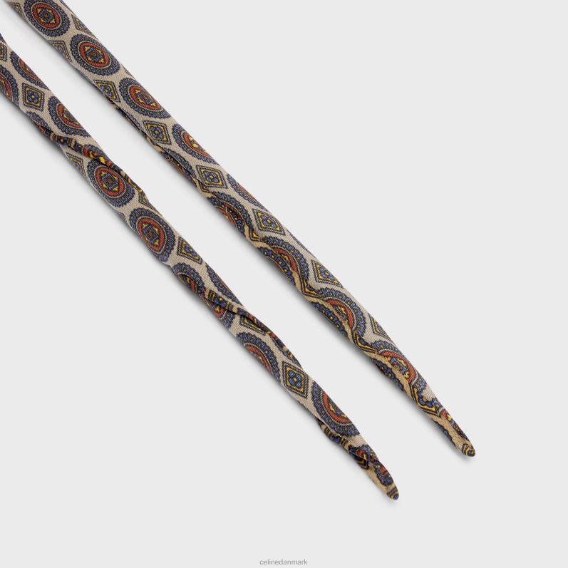 CELINE Kvinder tyndt tørklæde biscotto silke charmeuse F44FV1223 tilbehør paille