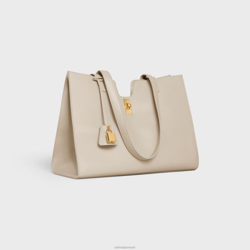 CELINE Kvinder cabas 16 i glat kalveskind F44FV71 tilbehør lys sten