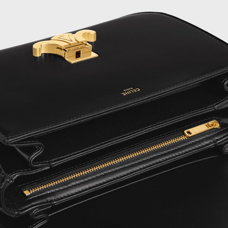 CELINE Kvinder classique triomftaske i skinnende kalveskind F44FV41 tilbehør sort