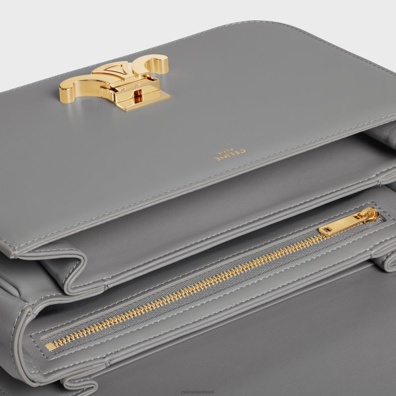CELINE Kvinder classique triomftaske i skinnende kalveskind F44FV43 tilbehør zink