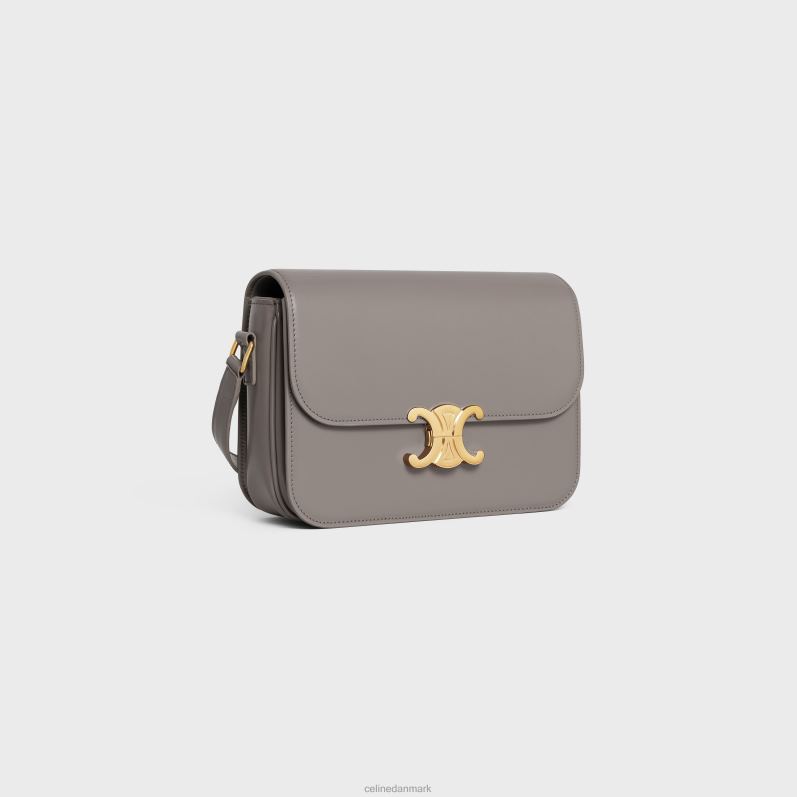 CELINE Kvinder classique triomftaske i skinnende kalveskind F44FV92 tilbehør rullesten