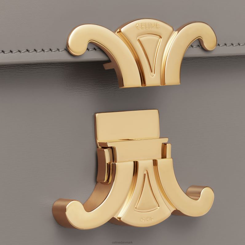 CELINE Kvinder classique triomftaske i skinnende kalveskind F44FV92 tilbehør rullesten