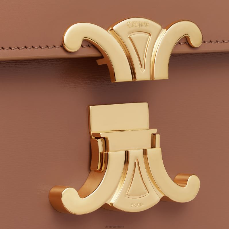 CELINE Kvinder classique triomftaske i skinnende kalveskind F44FV96 tilbehør bronze