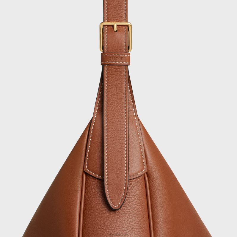 CELINE Kvinder heloise cuir triomftaske i smidigt kalveskind F44FV34 tilbehør tan