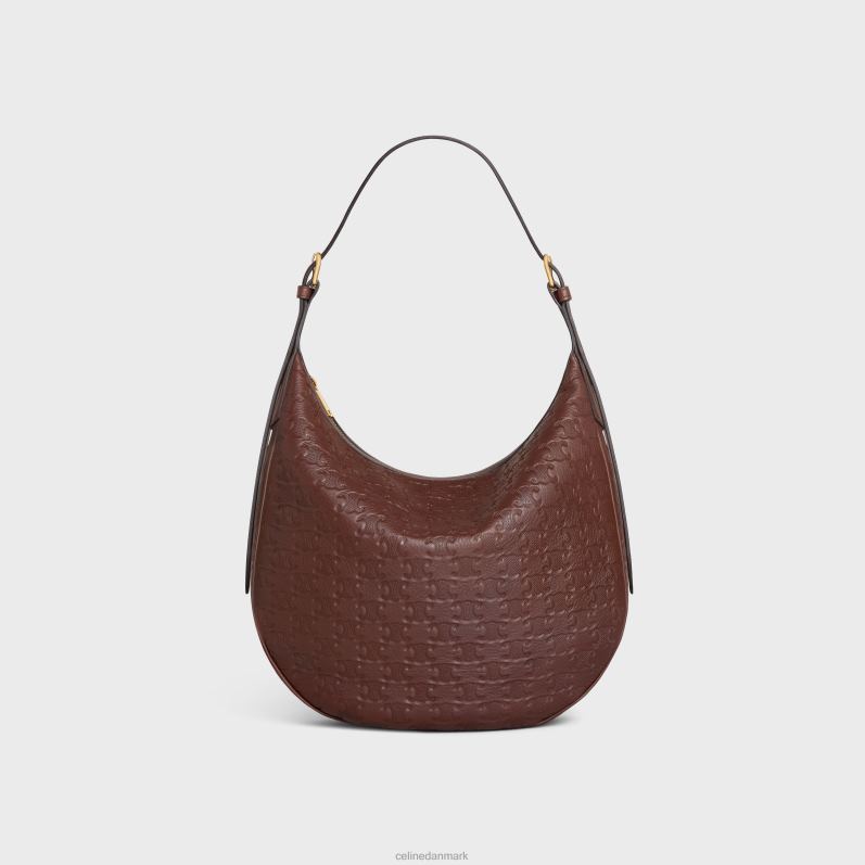 CELINE Kvinder heloise cuir triomftaske i smidigt kalveskind med triomf over det hele F44FV33 tilbehør kastanje