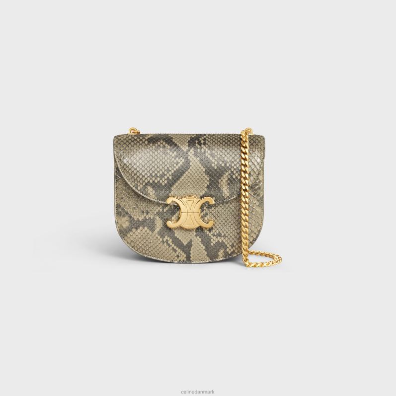 CELINE Kvinder kæde besace clea i perlepython F44FV37 tilbehør naturlig