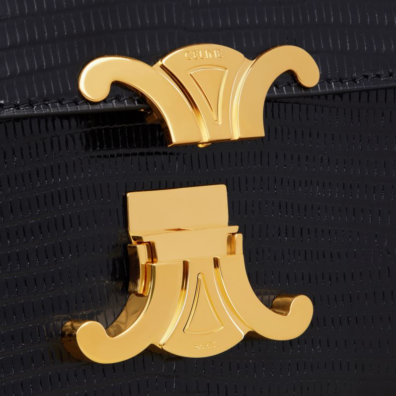 CELINE Kvinder kæde skuldertaske claude i firben F44FV189 tilbehør sort