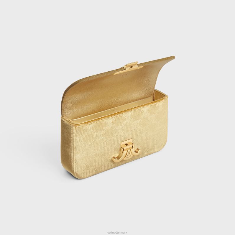 CELINE Kvinder kæde skuldertaske claude i fløjl med triomf over det hele F44FV185 tilbehør guld