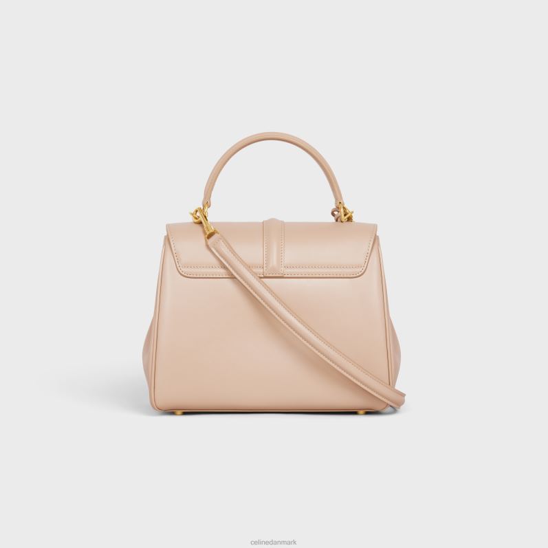 CELINE Kvinder lille 16 taske i satineret kalveskind F44FV126 tilbehør nøgen