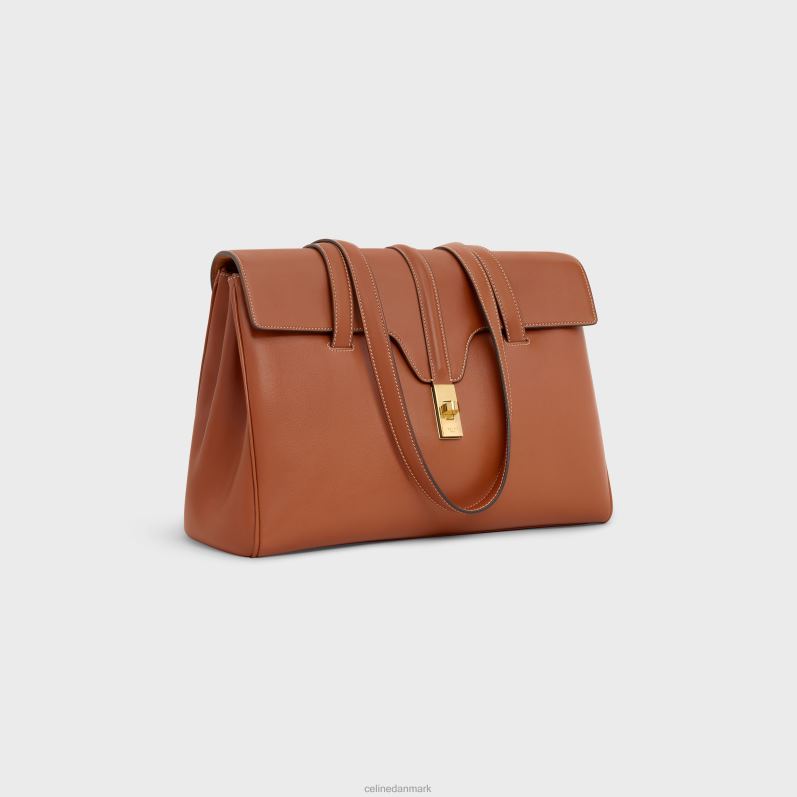 CELINE Kvinder medium blød 16 taske i glat kalveskind F44FV142 tilbehør tan