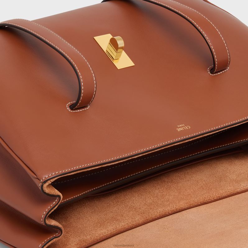 CELINE Kvinder medium blød 16 taske i glat kalveskind F44FV142 tilbehør tan