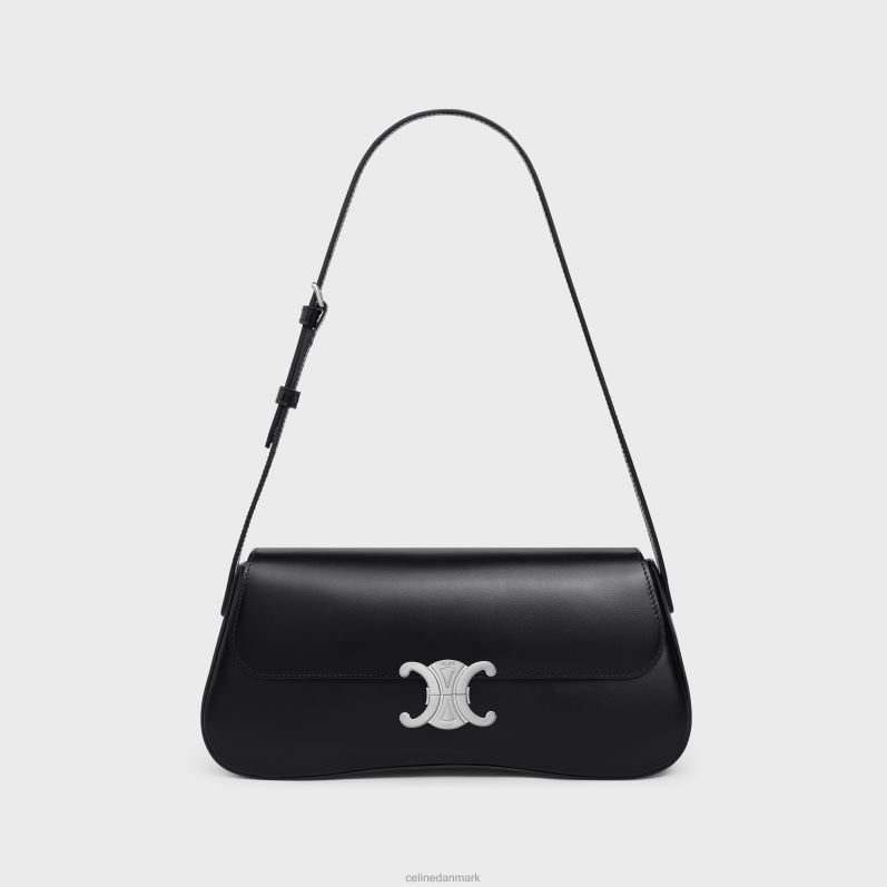 CELINE Kvinder medium lola taske i skinnende kalveskind F44FV16 tilbehør sort