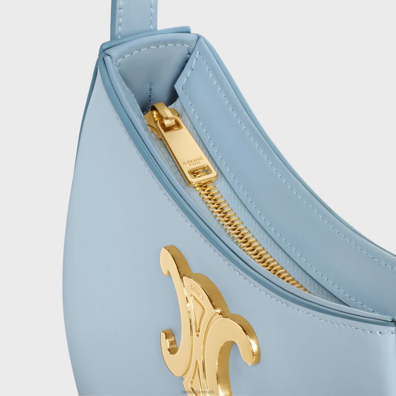 CELINE Kvinder medium tilly-pose i skinnende kalveskind F44FV12 tilbehør svag blå