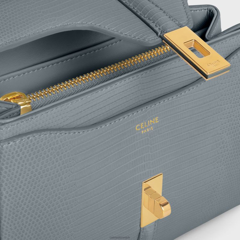 CELINE Kvinder mini 16 i firben F44FV138 tilbehør blå grå