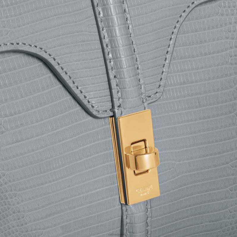 CELINE Kvinder mini 16 i firben F44FV138 tilbehør blå grå