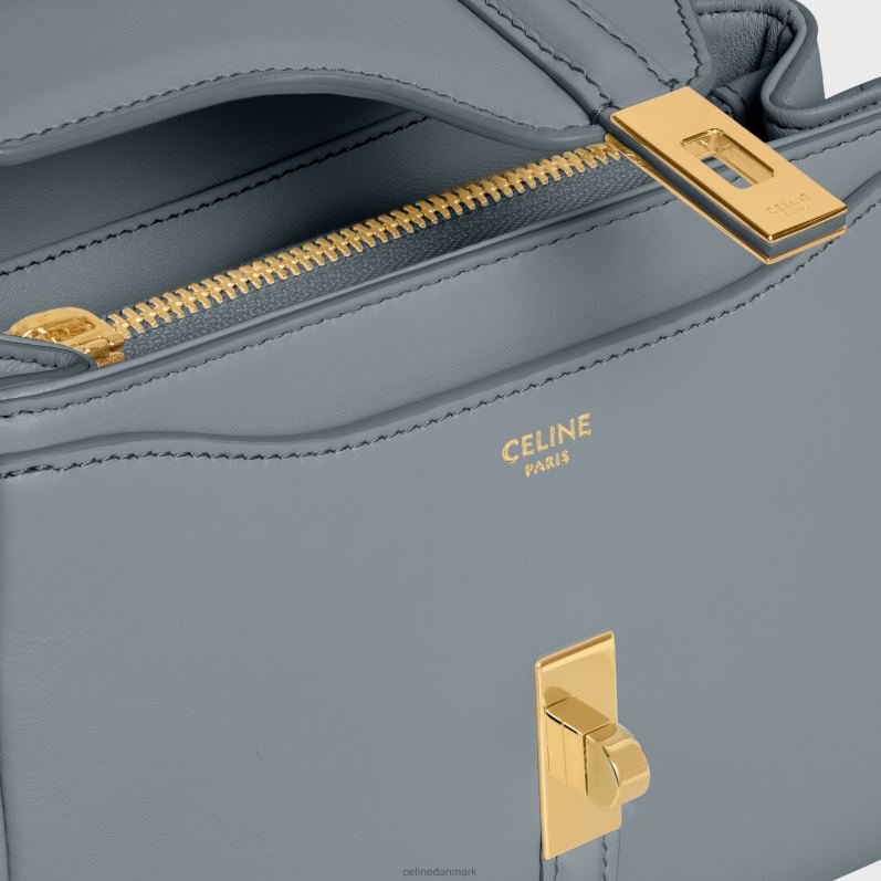 CELINE Kvinder mini 16 i satineret kalveskind F44FV134 tilbehør blå grå
