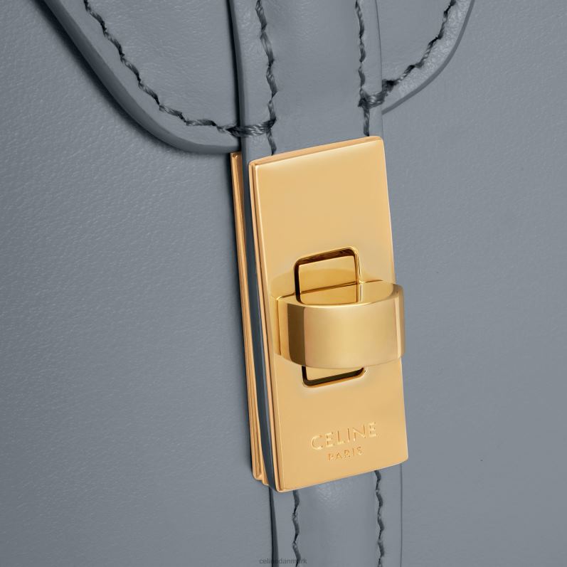 CELINE Kvinder mini 16 i satineret kalveskind F44FV134 tilbehør blå grå