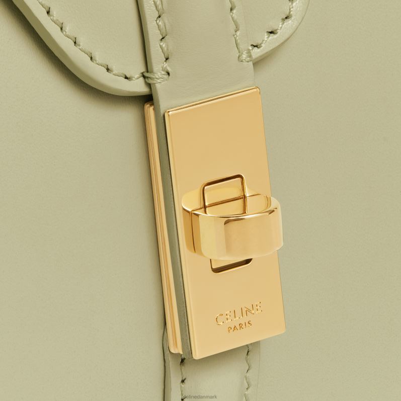 CELINE Kvinder mini 16 i satineret kalveskind F44FV136 tilbehør mandelgrøn