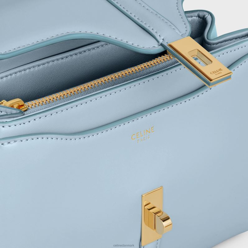 CELINE Kvinder mini 16 i satineret kalveskind F44FV66 tilbehør svag blå