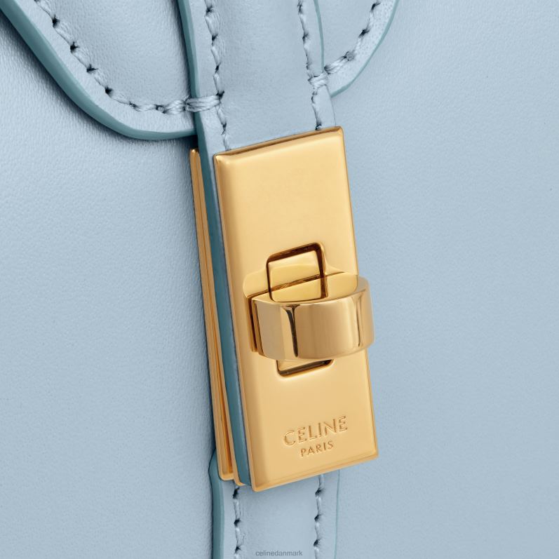CELINE Kvinder mini 16 i satineret kalveskind F44FV66 tilbehør svag blå