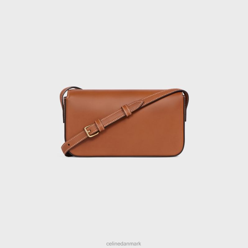 CELINE Kvinder skuldertaske claude i naturligt kalveskind F44FV54 tilbehør tan