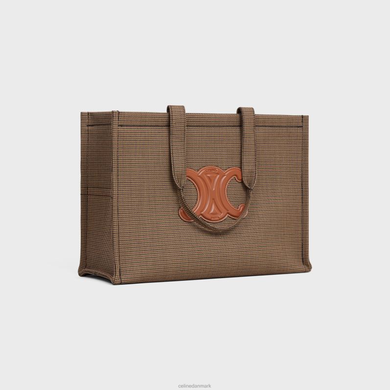 CELINE Kvinder store cabas thais i pied de poule tekstil F44FV241 tilbehør flerfarvet