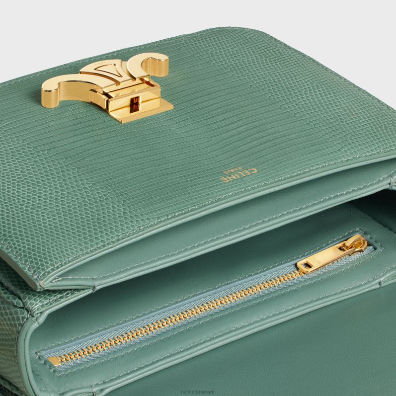 CELINE Kvinder teen triomf taske i firben F44FV115 tilbehør celadon