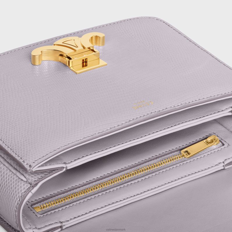 CELINE Kvinder teen triomf taske i firben F44FV116 tilbehør lys lilla
