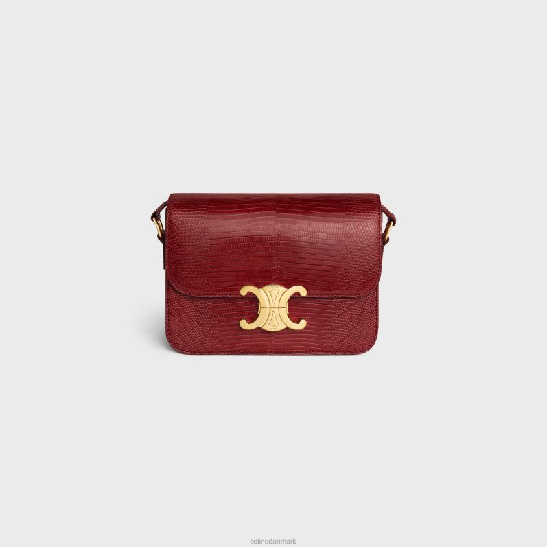 CELINE Kvinder teen triomf taske i firben F44FV22 tilbehør rubin