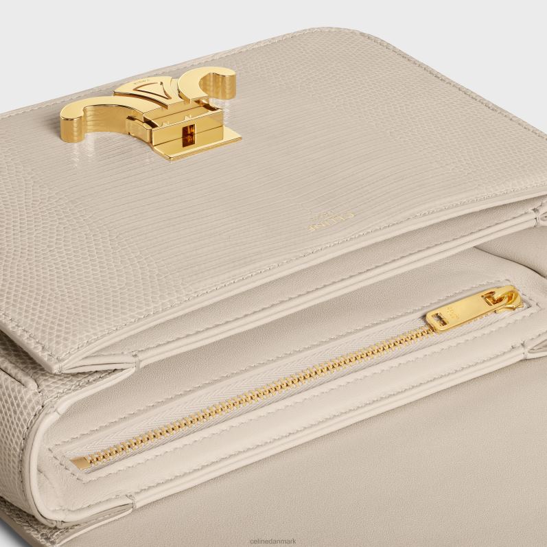 CELINE Kvinder teen triomf taske i firben F44FV49 tilbehør lys sten