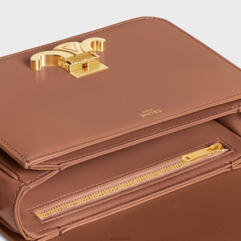 CELINE Kvinder teen triomf taske i skinnende kalveskind F44FV106 tilbehør bronze