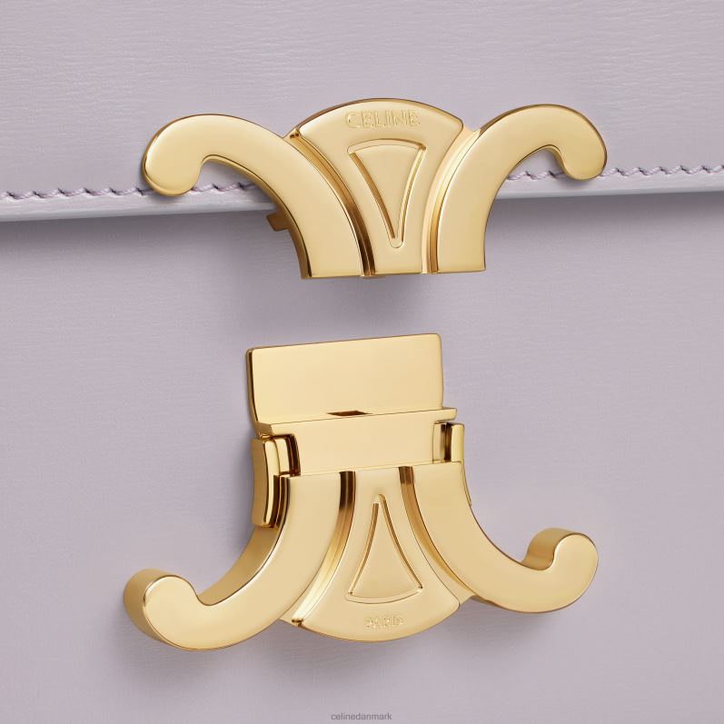 CELINE Kvinder teen triomf taske i skinnende kalveskind F44FV112 tilbehør lys lilla