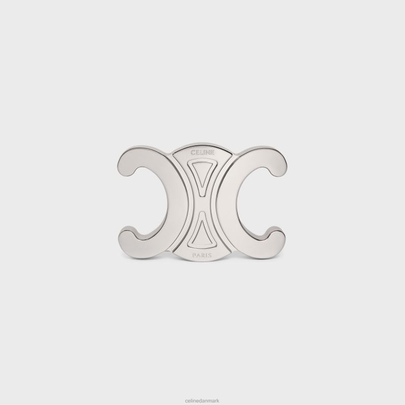 CELINE Kvinder triomphe metal minaudiere i aluminium F44FV287 tilbehør sølv