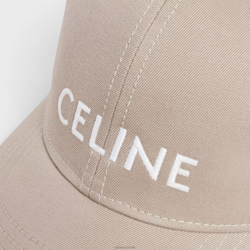 CELINE Kvinder baseballkasket i bomuld F44FV1049 tilbehør britisk beige