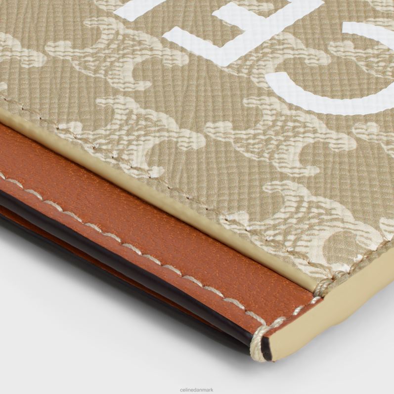 CELINE Kvinder kortholder i triomflærred med print F44FV432 tilbehør grege