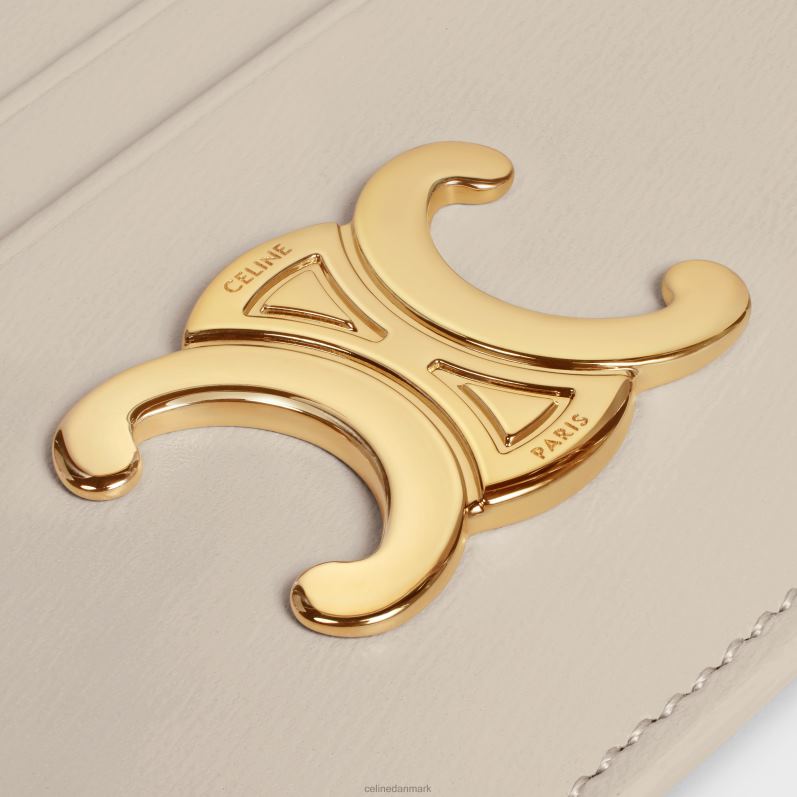 CELINE Kvinder triomfkortholder i skinnende kalveskind F44FV419 tilbehør lys sten