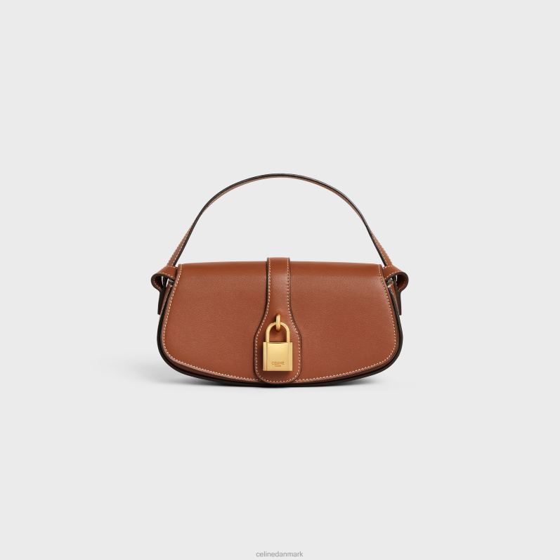 CELINE Kvinder clutch på rem tabou i glat kalveskind F44FV397 tilbehør tan