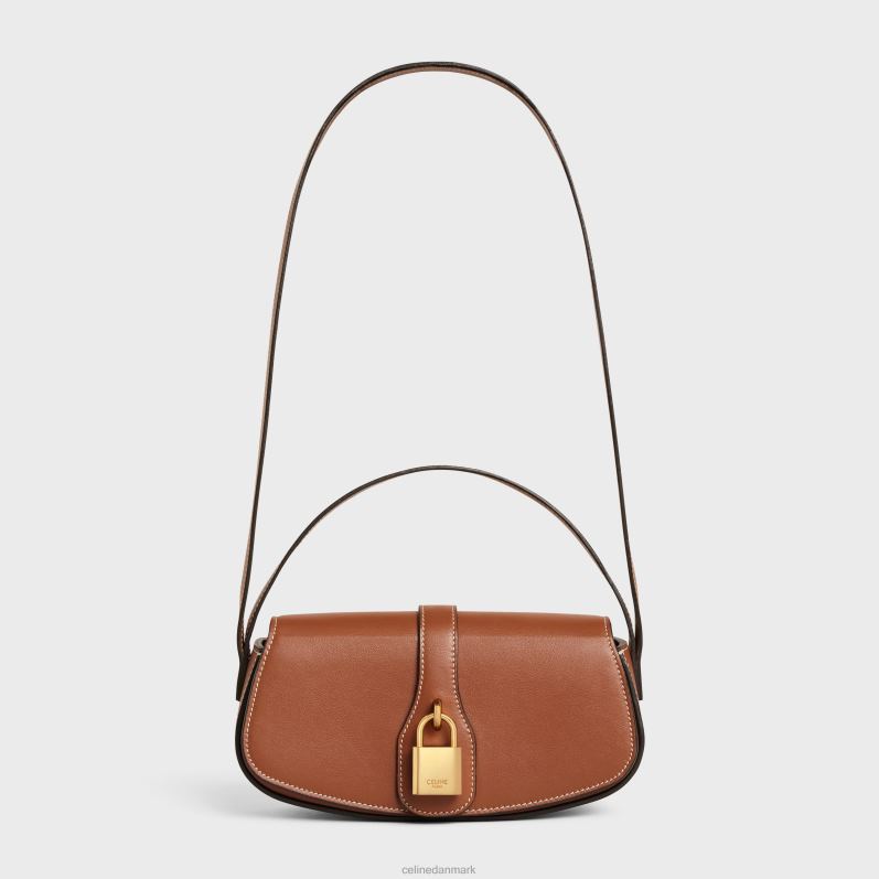 CELINE Kvinder clutch på rem tabou i glat kalveskind F44FV397 tilbehør tan