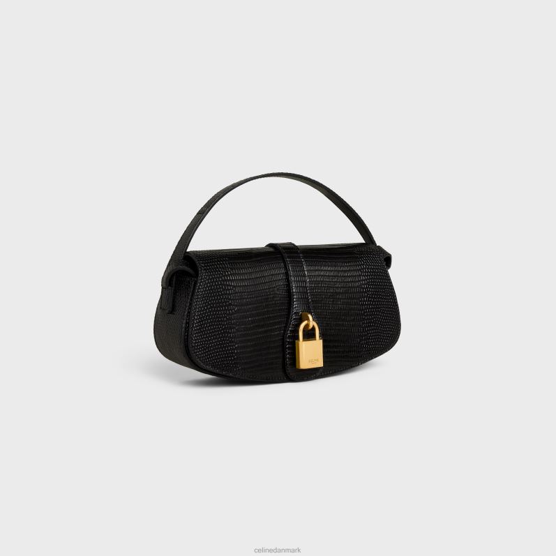 CELINE Kvinder clutch på strop tabou i firben F44FV396 tilbehør sort