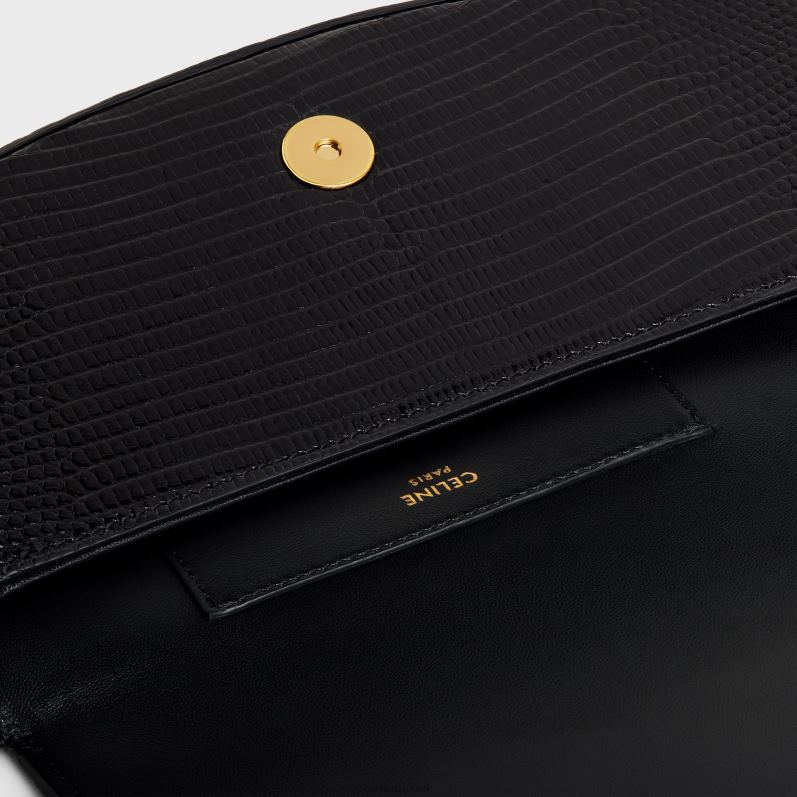 CELINE Kvinder clutch på strop tabou i firben F44FV396 tilbehør sort