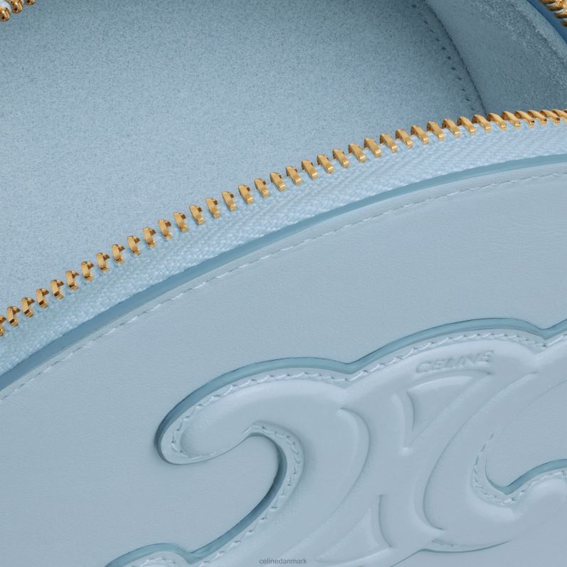 CELINE Kvinder halvmånekasse i glat kalveskind F44FV343 tilbehør svag blå