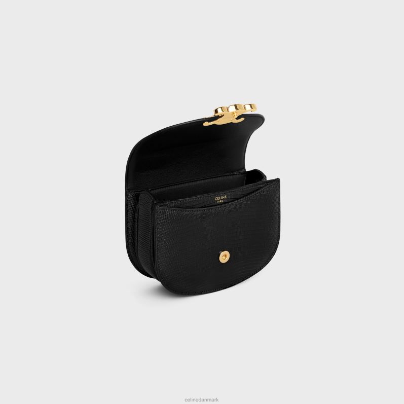 CELINE Kvinder mini besace clea i firben F44FV326 tilbehør sort