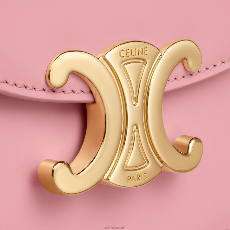 CELINE Kvinder mini besace clea i skinnende kalveskind F44FV323 tilbehør Rose