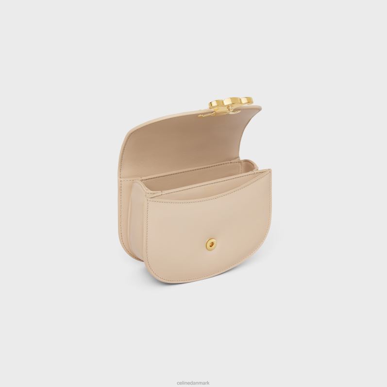 CELINE Kvinder mini besace clea i skinnende kalveskind F44FV361 tilbehør nøgen