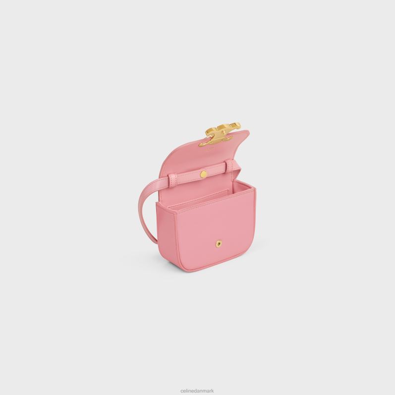 CELINE Kvinder mini claude i skinnende kalveskind F44FV328 tilbehør Rose