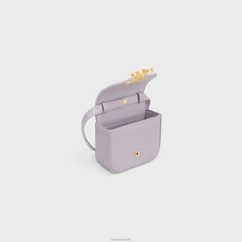 CELINE Kvinder mini claude i skinnende kalveskind F44FV371 tilbehør lys lilla