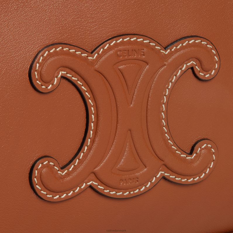 CELINE Kvinder mini kamera skuldertaske cuir triomphe i glat kalveskind F44FV378 tilbehør tan